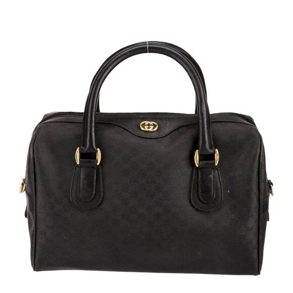 Gucci Black micro Gg Boston with Gold Accents - Picture 3 of 16